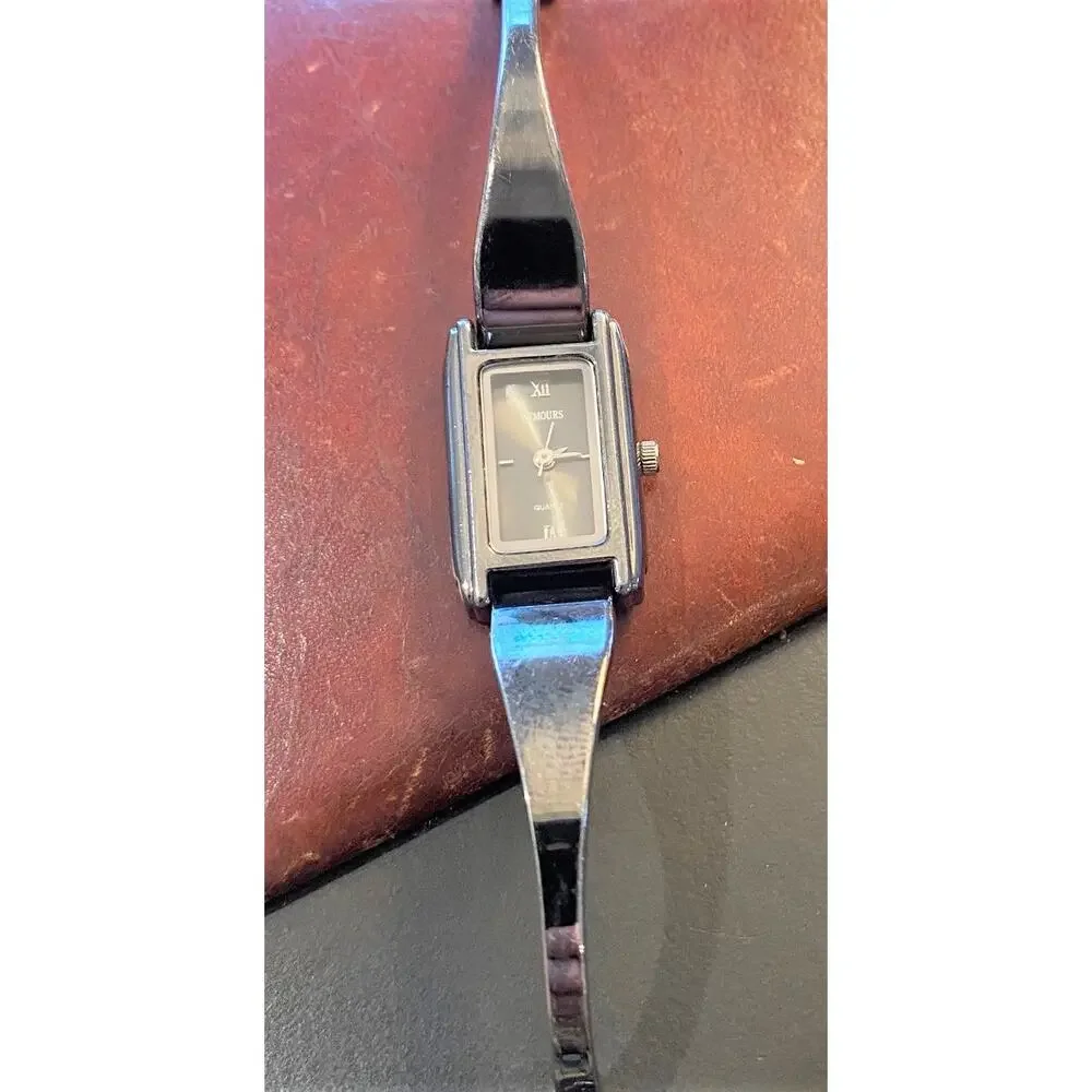 Women's Rumours Watch, Gun Metal Tone Bracelet Band